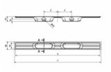 I-Drain Linear 54 nerezový sprchový žľab 900mm s hydroizoláciou dvojsifónový