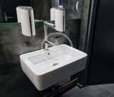Jet Dryer Sušiče rúk - Senzorová umývadlová batéria DUO 2v1 so sušičom rúk, kefovaná nerezová