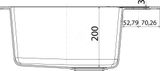 Franke Sirius - Tectonitový drez SID 610, 560x530 mm, béžová