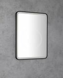 Sapho Zrkadlá - Zrkadlo Venero s LED osvetlením, 600x800 mm, čierna