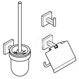 Grohe QuickFix Start Cube - Set doplnkov na toaletu 3 v 1, supersteel