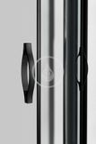 Gelco Sigma - Sprchový kút, 100x80 cm, R550, matná čierna/číre sklo