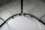 Gelco Sigma - Sprchový kút 80x80 cm, R550, matná čierna/číre sklo