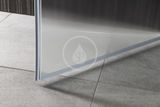 Aqualine Sprchovacie kúty - Sprchové dvere Pilot, 800 mm, lesklý hliník/sklo Brick