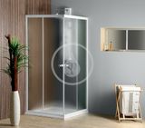 Aqualine Sprchovacie kúty - Štvorcový sprchový kút, 700x700 mm, matné sklo Brick