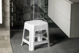 Aqualine Doplnky - Kúpeľňová stolička, s úložným priestorom, biela