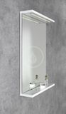 Aqualine Korin - Zrkadlo s LED osvetlením, 50x70 cm, biela