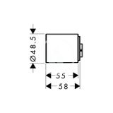 Axor ShowerCollection - Predĺženie termostatového modulu, chróm