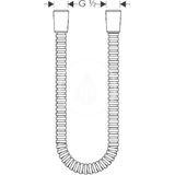 Axor Sprchové hadice - Kovová sprchová hadica 1,25 m, kefovaný nikel