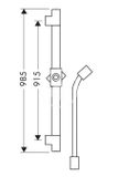 Axor Sprchový program - Sprchová tyč 900 mm, chróm