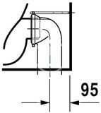 Duravit Starck 2 - Stojací klozet, 370x570 mm, biela