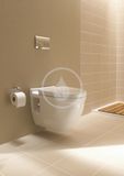 Duravit Starck 3 - Závesné WC s plochým splachovaním, biela