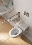 Duravit Starck 3 - Závesné WC, bezbariérové, s WonderGliss, biela