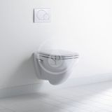 Duravit D-Code - Závesné WC, ploché splachovanie, s HygieneGlaze, alpská biela