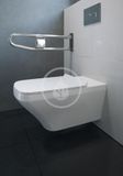 Duravit DuraStyle - Závesné WC, bezbariérové, Rimless, s HygieneGlaze, alpská biela