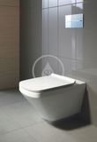 Duravit DuraStyle - Závesné WC, sedadlo SoftClose, alpská biela