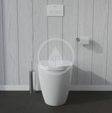 Duravit ME by Starck - Stojace WC, zadný odpad, s WonderGliss, alpská biela