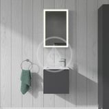 Duravit ME by Starck - Umývadielko nábytkové, 430x300 mm, s prepadom, s otvorom na batériu, WonderGliss, biela