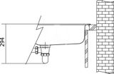 Franke Galassia - Drez z nehrdzavejúcej ocele GAX 611/7, 1000x500 mm, s odkvapkávacou plochou vľavo