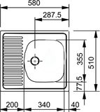Franke Sety - Kuchynská súprava N32, nerezový drez ETN 611-58 + batéria FB 250.031, chróm