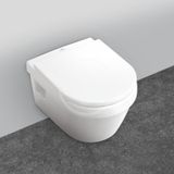 Geberit Kombifix - Modul na závesné WC s tlačidlom Sigma01, alpská biela + Villeroy Boch - WC a doska, DirectFlush, SoftClose, CeramicPlus