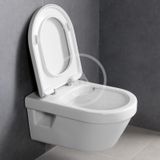 Geberit Kombifix - Modul na závesné WC s tlačidlom Sigma50, alpská biela + Villeroy Boch - WC a doska, DirectFlush, SoftClose, CeramicPlus
