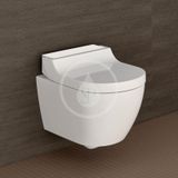 Geberit AquaClean - Elektronický bidet Tuma Comfort s keramikou, Rimfree, SoftClosing, alpská biela