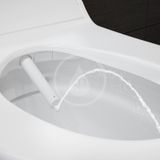 Geberit AquaClean - Elektronický bidet Tuma Comfort s keramikou, Rimfree, SoftClosing, biele sklo