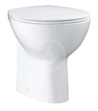 Grohe Bau Ceramic - WC doska so sklápaním SoftClose, duroplast, biela