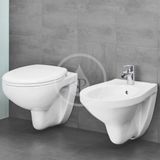 Grohe Bau Ceramic - Závesné WC s doskou SoftClose, Rimless, alpská biela