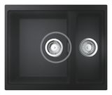 Grohe Drezy - Kompozitný drez K500 s odtokom, 555x460 mm, granitová čierna