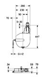 Hansa Príslušenstvo - Montážne teleso na vaňovú batériu
