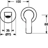 Hansa Ligna - Umývadlová batéria pod omietku, 2-otvorová inštalácia, chróm
