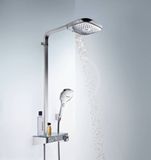 Hansgrohe Raindance Select E - Sprchový set Showerpipe 300 s termostatom ShowerTablet Select, 3 prúdy, chróm