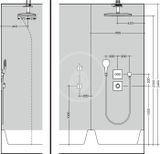 Hansgrohe Rainmaker Select - Hlavová sprcha 460, 2 prúdy, sprchové rameno 100 mm, biela/chróm