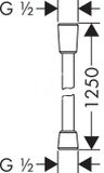 Hansgrohe Hadice - Sprchová hadica Comfortflex 1250 mm, chróm