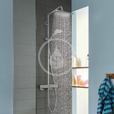 Hansgrohe Croma - Sprchový set Showerpipe s termostatom, 1jet, EcoSmart, chróm