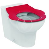 Ideal Standard Contour 21 - Detská WC doska bez poklopu, červená