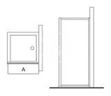 Ideal Standard Synergy - Pevná stena 800 mm, lesklá strieborná/číre sklo