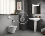 Ideal Standard Connect Air - Závesné WC s doskou SoftClose, AquaBlade, biela