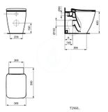 Ideal Standard Strada II - Stojacie WC, AquaBlade, biela