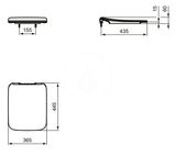 Ideal Standard Strada II - WC doska ultra plochá, SoftClose, biela