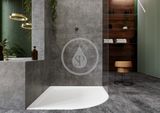 Kaldewei Ambiente - Štvrťkruhová sprchová vanička Arrondo 881-1, 1000x1000 mm, bez polystyrénového nosiča, biela