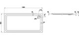 Laufen Solutions - Sprchová vanička, 1800 mm x 900 mm, biela