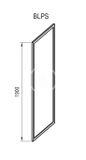 Ravak Blix - Sprchová stena BLPS-80, 770-790 mm, lesklý hliník/číre sklo