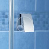 Ravak Pivot - Sprchové dvere otočné pivotové dvojdielne PDOP2-100, 961 mm – 1011 mm – farba biela/chróm, sklo transparent