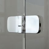 Ravak Brilliant - Sprchové dvere dvojdielne s pevnou stenou BSDPS-80 L, ľavé, 783 mm – 795 mm, farba chróm, sklo transparent
