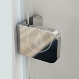 Ravak Brilliant - Sprchové dvere dvojdielne s pevnou stenou BSDPS-100 R, pravé, 983 mm – 995 mm, farba chróm, sklo transparent