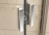 Ravak Blix - Sprchové dvere dvojdielne BLDP2-100, 970-1010 mm, lesklý hliník/číre sklo