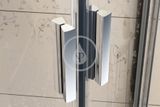 Ravak Blix - Sprchové dvere štvordielne BLDP4-170, 1670-1710 mm, biela/číre sklo